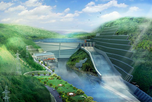 龙江镇老挝南塔河1号水电站项目